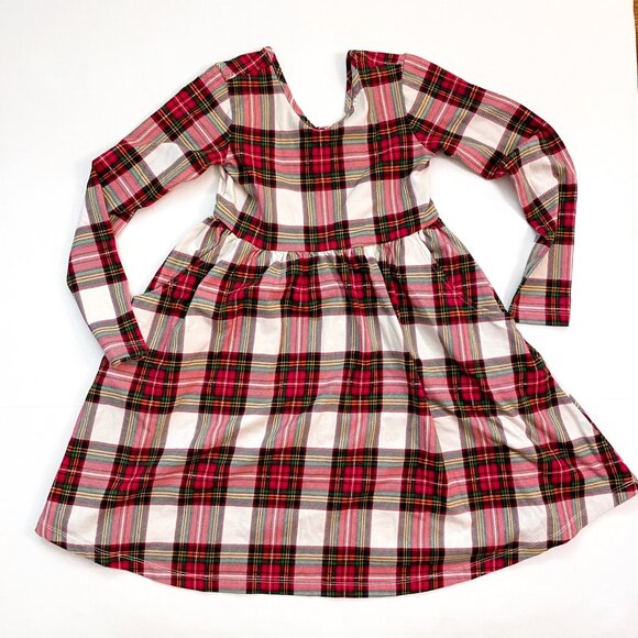 Hanna Andersson Plaid Twirl Dress, Size 8 - Picture 1 of 4